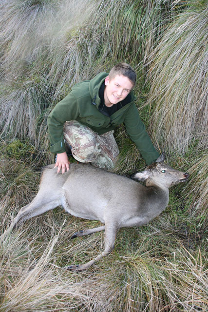 Bradley-with-his-first-deer